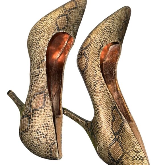 Rampage metallic snakeskin heels size 8.5 - Picture 8 of 11
